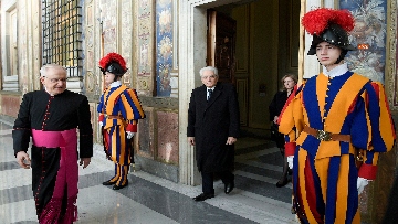 6 - Mattarella in Vaticano per visita di congedo al Papa, ecco le foto