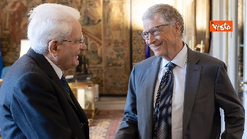 3 - Mattarella riceve Bill Gates al Quirinale