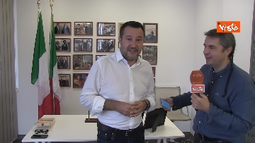 8 - L'intervista al Segretario della Lega Salvini del direttore di Vista Jakhnagiev, le immagini