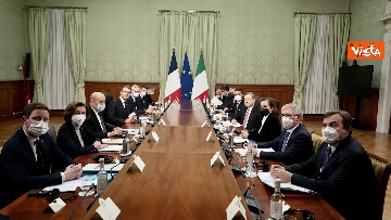 10 - Draghi accoglie il Presidente francese Macron a Palazzo Chigi