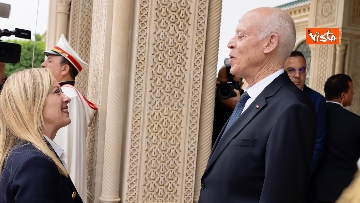 12 - Meloni a Tunisi, incontro con la premier Najla  Bouden e con il Presidente Kais Saied