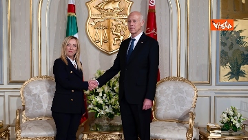 17 - Meloni a Tunisi, incontro con la premier Najla  Bouden e con il Presidente Kais Saied