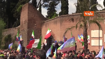 9 - 25 aprile, ecco le foto della manifestazione dell'Anpi a Roma