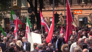 4 - 25 aprile, ecco le foto della manifestazione dell'Anpi a Roma