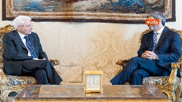 4 - Le foto dell'incontro tra il Presidente Mattarella e i presidenti delle Camere