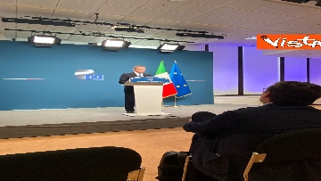 6 - Consiglio Ue, le foto della conferenza stampa del Presidente Draghi a Bruxelles 